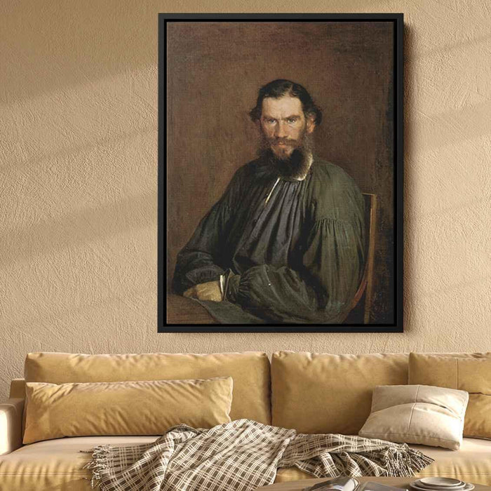 Portrait of Leo Tolstoy (1873) by Ivan Kramskoy - Canvas Artwork