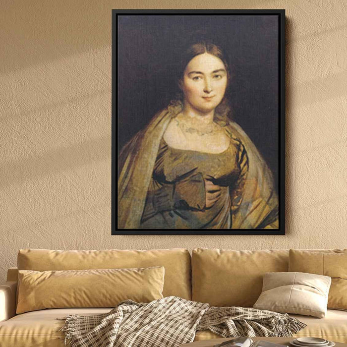 Portrait of Madame Ingres (1815) by Jean Auguste Dominique Ingres - Canvas Artwork