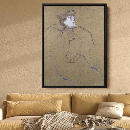 Portrait of Misia Natanson by Henri de Toulouse-Lautrec - Canvas Artwork