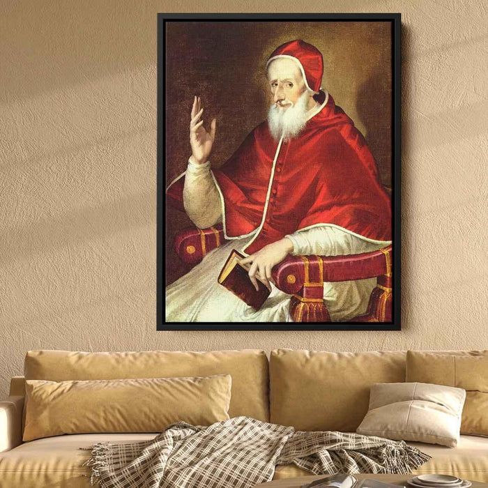 Portrait of Pope Pius V (1605) by El Greco - Canvas Artwork