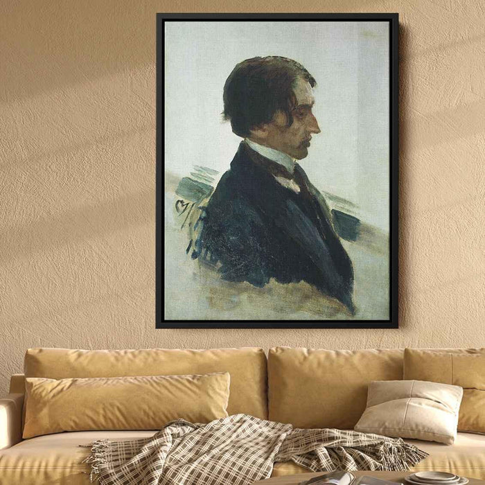 Portrait of the Artist Isaak Brodskiy (1910) by Ilya Repin - Canvas Artwork