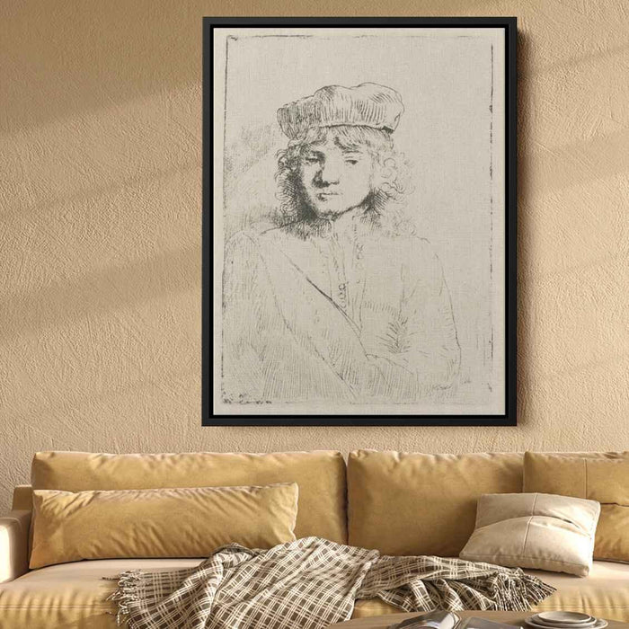 Portrait of Titus, Rembrandt`s Son by Rembrandt - Canvas Artwork