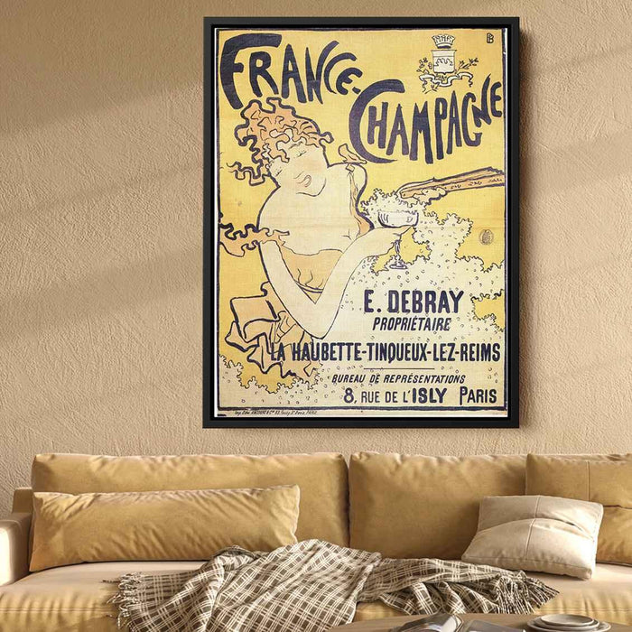 poster advertising France Champagne (1891) by Pierre Bonnard - Canvas Artwork