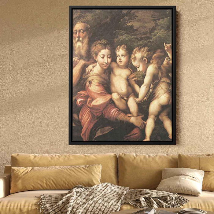 Rest on the Flight to Egypt (1524) by Parmigianino - Canvas Artwork