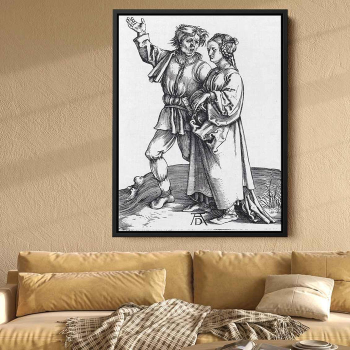 Rustic Couple (1497) by Albrecht Durer - Canvas Artwork