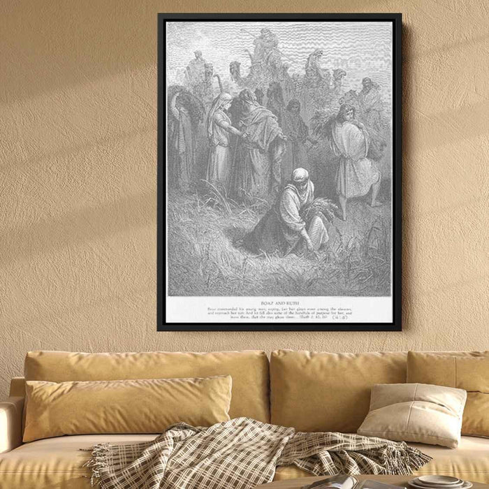 Ruth and Boaz by Gustave Dore - Canvas Artwork