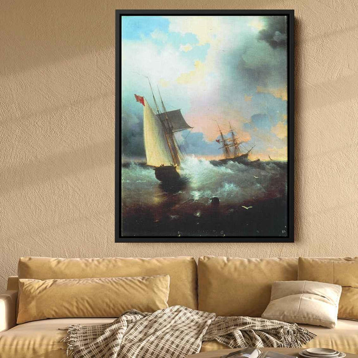 Sailboat (1859) by Ivan Aivazovsky - Canvas Artwork