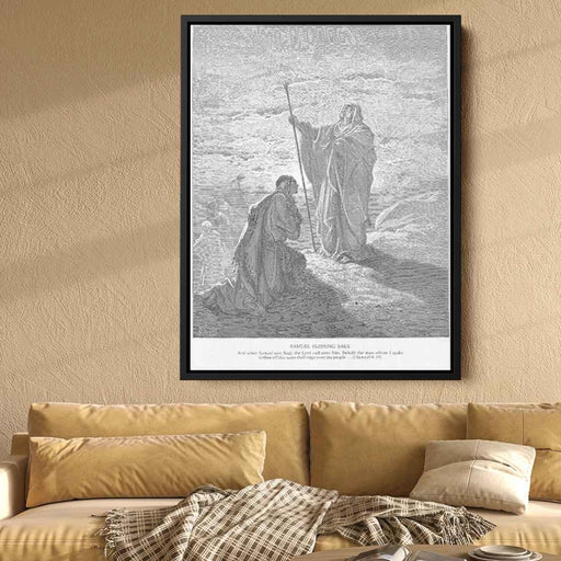 Samuel Blesses Saul by Gustave Dore - Canvas Artwork