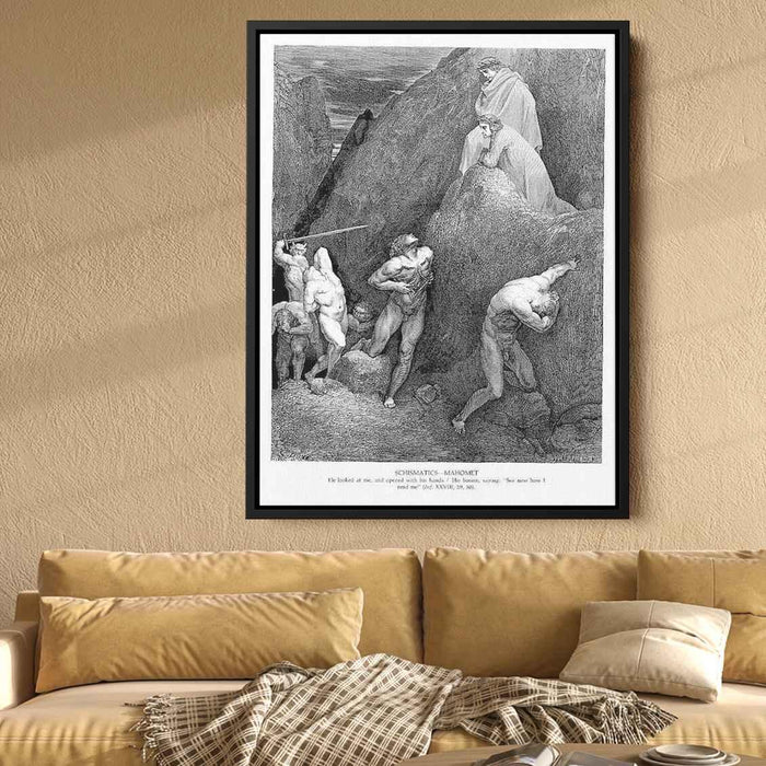 Schismatics--Mahomet by Gustave Dore - Canvas Artwork