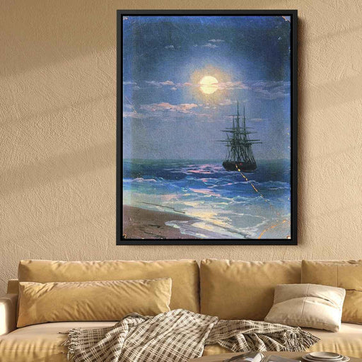 Sea at night by Ivan Aivazovsky - Canvas Artwork