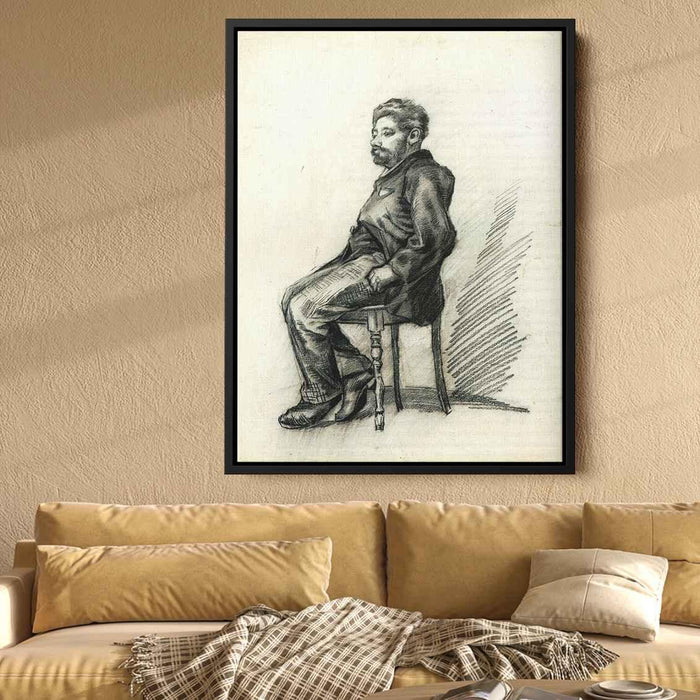 Seated Man with a Beard (1886) by Vincent van Gogh - Canvas Artwork