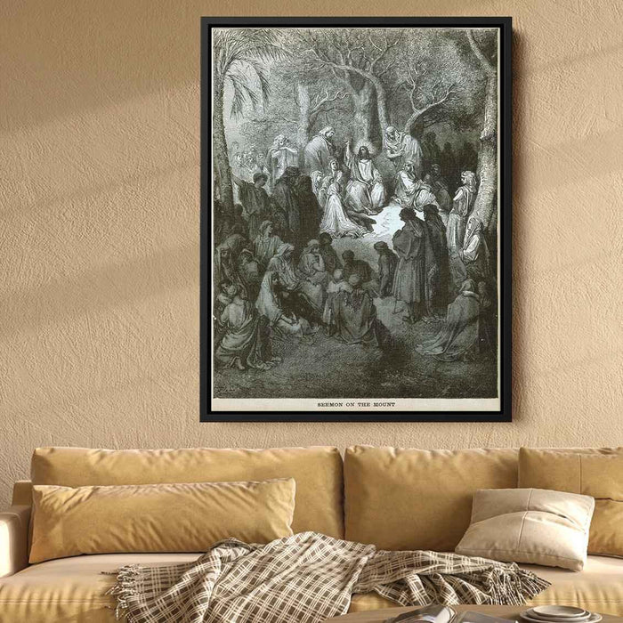 Sermon on the Mount by Gustave Dore - Canvas Artwork