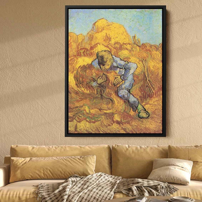 Sheaf-Binder, The after Millet by Vincent van Gogh - Canvas Artwork