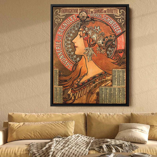Soap factory of Bagnolet (1897) by Alphonse Mucha - Canvas Artwork
