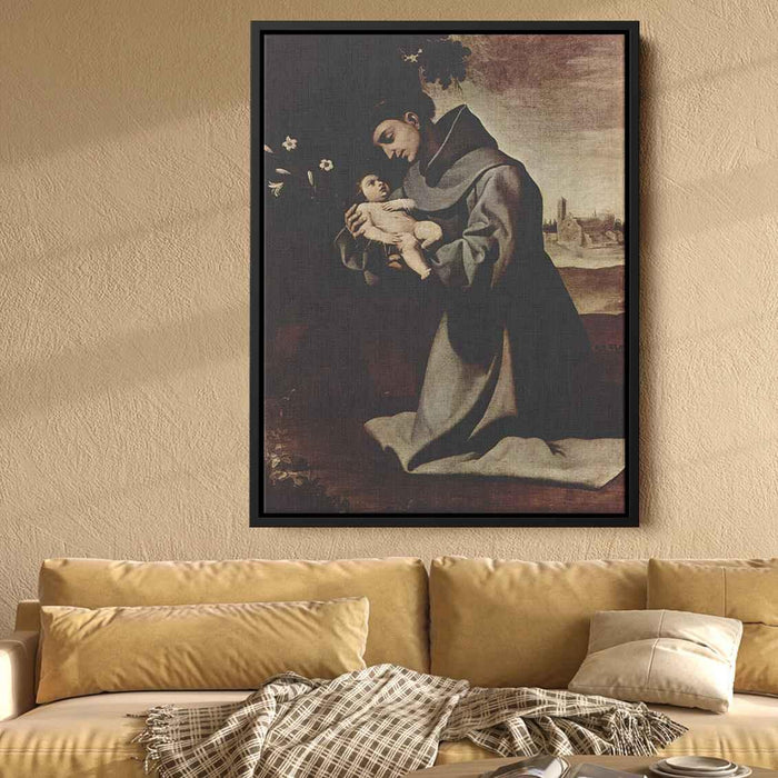 St. Anthony of Padua (1640) by Francisco de Zurbaran - Canvas Artwork