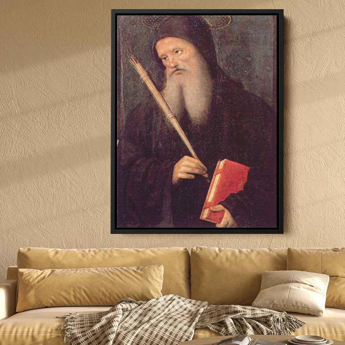 St. Benedict (1498) by Pietro Perugino - Canvas Artwork