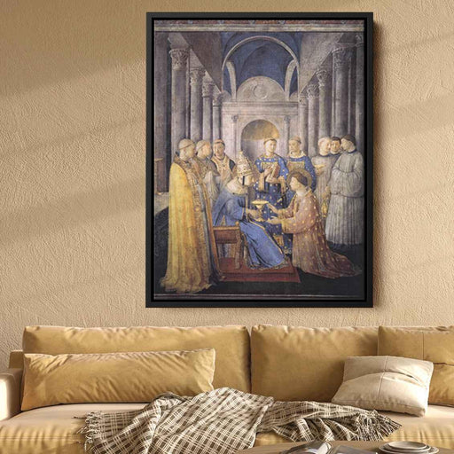 St. Peter Consacrates St. Lawrence as Deacon (1449) by Fra Angelico - Canvas Artwork