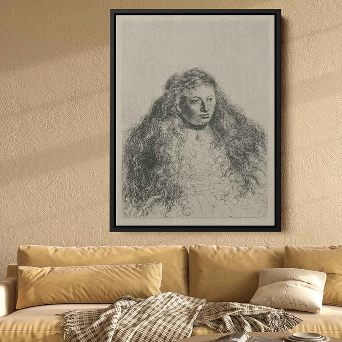 Study of Jewish Bride by Rembrandt - Canvas Artwork