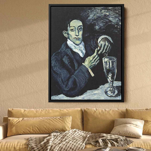 The Absinthe Drinker (Portrait of Angel Fernandez de Soto) (1903) by Pablo Picasso - Canvas Artwork