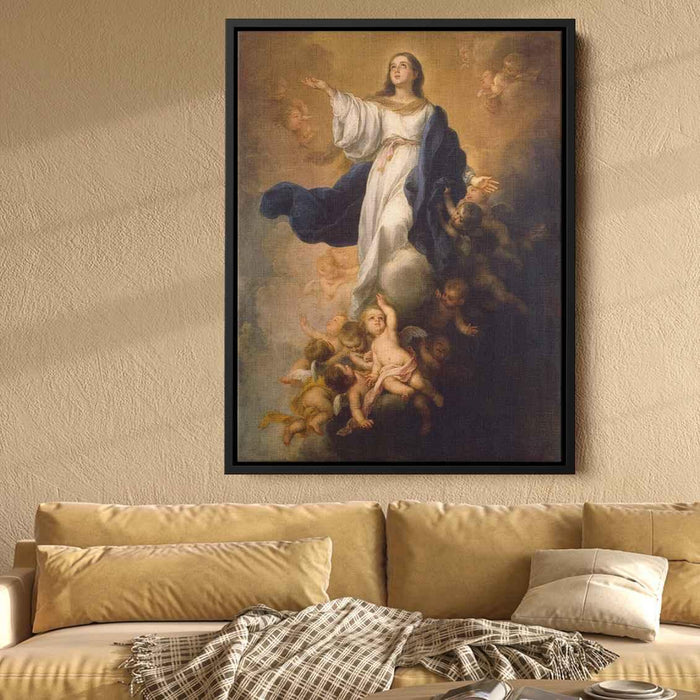 The Assumption of the Virgin (1670) by Bartolome Esteban Murillo - Canvas Artwork