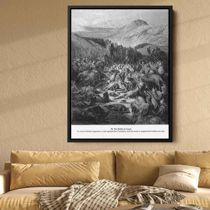 The Battle of Arsuf by Gustave Dore - Canvas Artwork