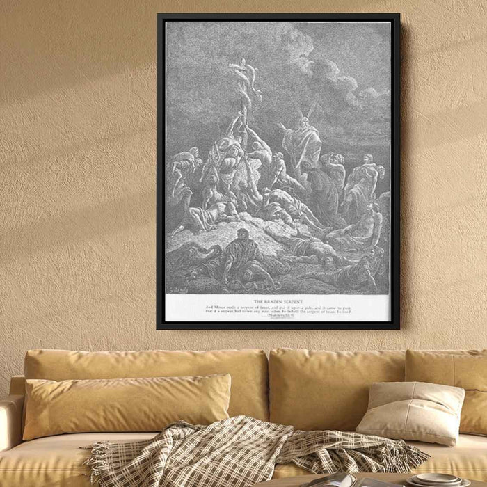 The Bronze Serpent by Gustave Dore - Canvas Artwork