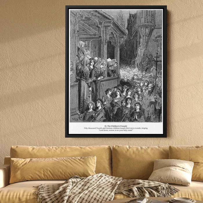 The Children's Crusade in 1212 (1877) by Gustave Dore - Canvas Artwork