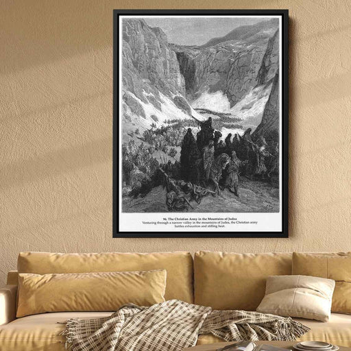 The Christian Army in the Mountains of Judea by Gustave Dore - Canvas Artwork