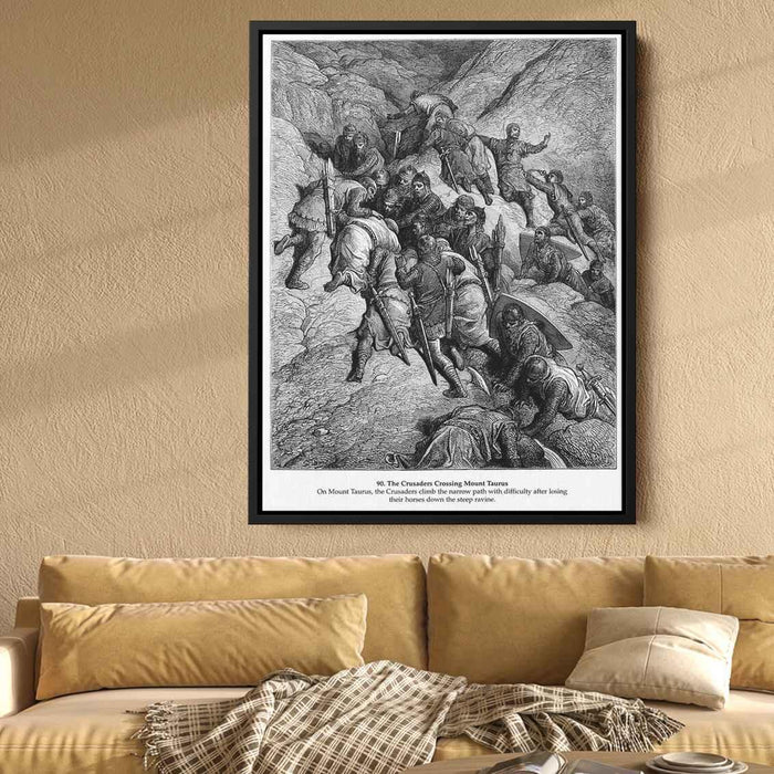 The Crusaders Crossing Mount Taurus by Gustave Dore - Canvas Artwork