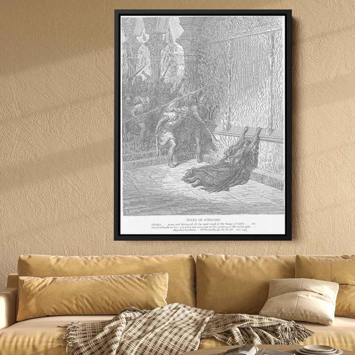 The Death of Athaliah by Gustave Dore - Canvas Artwork