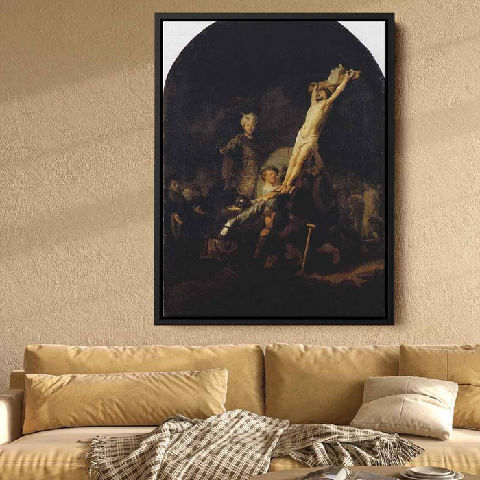 The Elevation Of The Cross (1633) by Rembrandt - Canvas Artwork