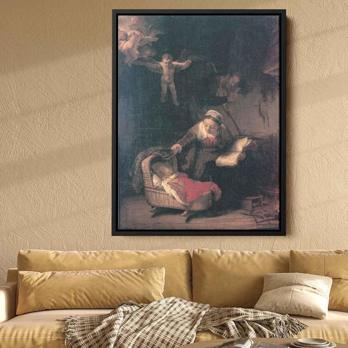 The Holy Family (1645) by Rembrandt - Canvas Artwork