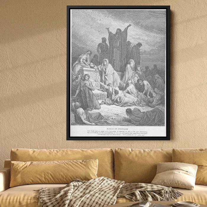 The Plague of Jerusalem by Gustave Dore - Canvas Artwork