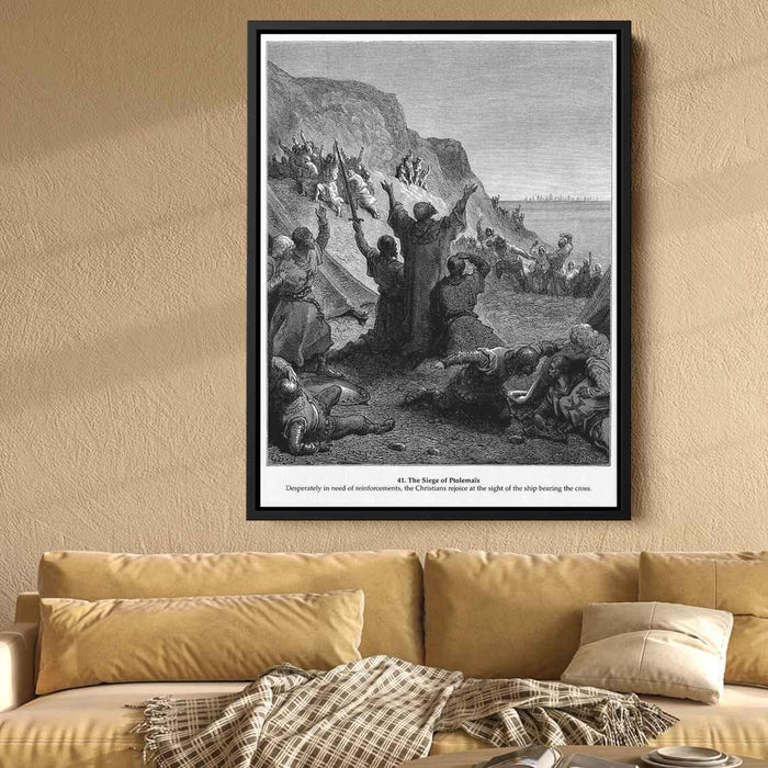 The Siege of Ptolemais by Gustave Dore - Canvas Artwork