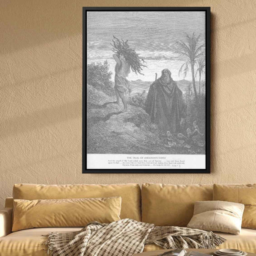 The Testing of Abraham's Faith by Gustave Dore - Canvas Artwork