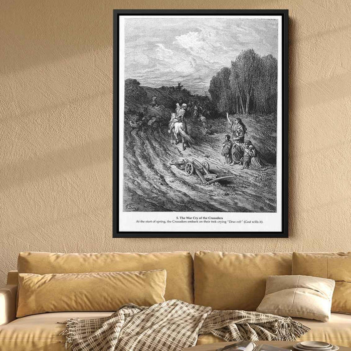 The War Cry of the Crusaders by Gustave Dore - Canvas Artwork