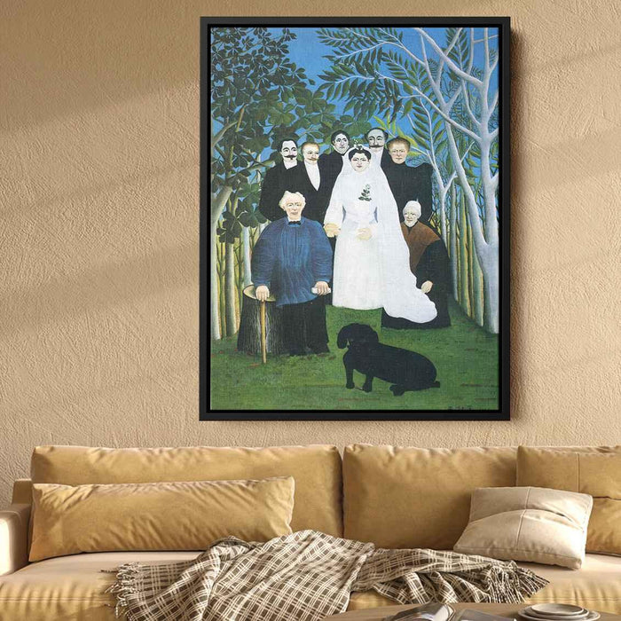 The wedding party (1905) by Henri Rousseau - Canvas Artwork