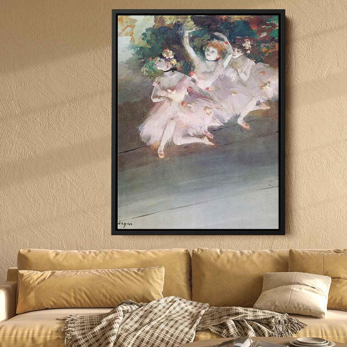 Three Ballet Dancers (1879) by Edgar Degas - Canvas Artwork