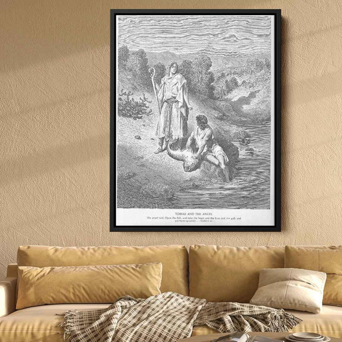 Tobias and the Angel by Gustave Dore - Canvas Artwork