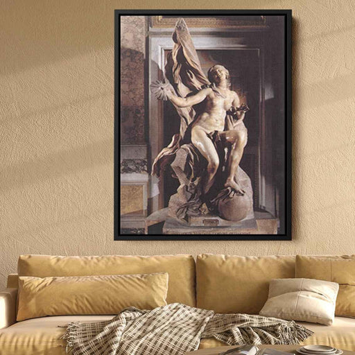Truth Unveiled by Time (1652) by Gian Lorenzo Bernini - Canvas Artwork