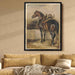 Turkish horse in a stable by Théodore Géricault - Canvas Artwork