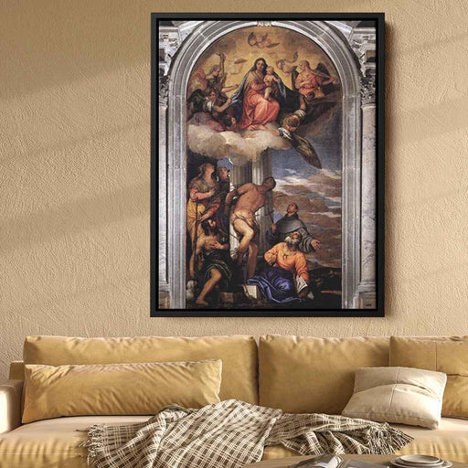 Virgin and Child with Saints (1565) by Paolo Veronese - Canvas Artwork