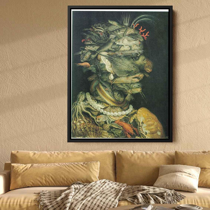 Water (1566) by Giuseppe Arcimboldo - Canvas Artwork