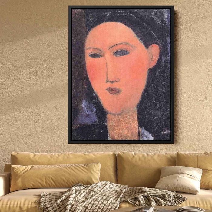 Woman's Head (1915) by Amedeo Modigliani - Canvas Artwork