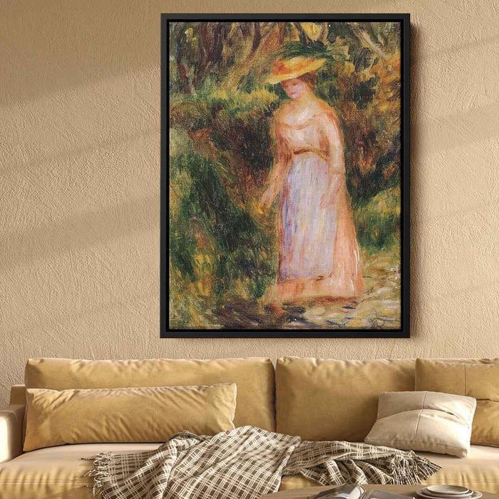 Young Woman Taking a Walk by Pierre-Auguste Renoir - Canvas Artwork