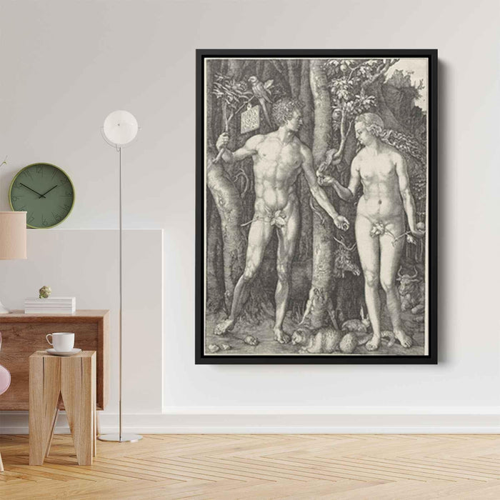 Adam and Eve (1504) by Albrecht Durer - Canvas Artwork