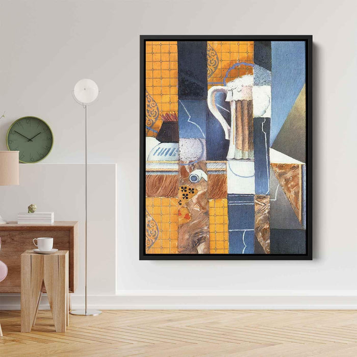 Beer Glass and Cards by Juan Gris - Canvas Artwork