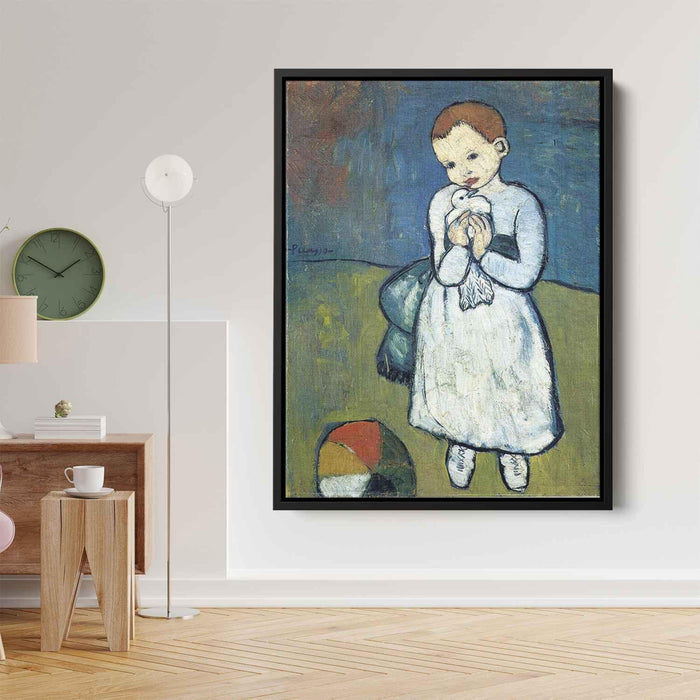 Child with dove (1901) by Pablo Picasso - Canvas Artwork