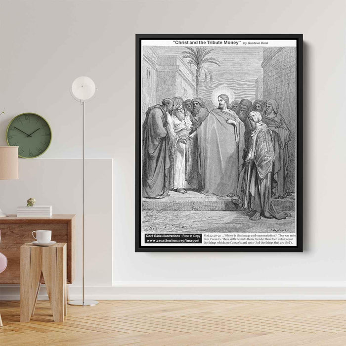 Christ And The Tribute Money by Gustave Dore - Canvas Artwork