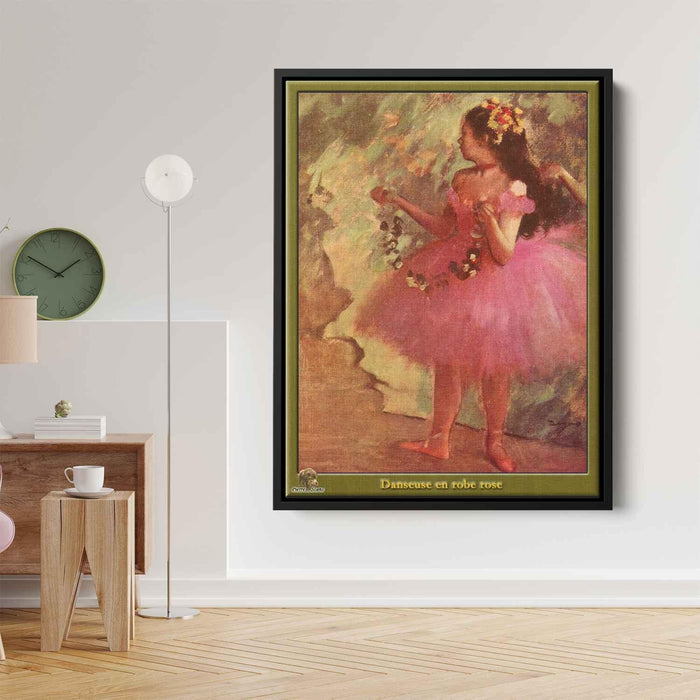 Dancer in pink dress (1880) by Edgar Degas - Canvas Artwork